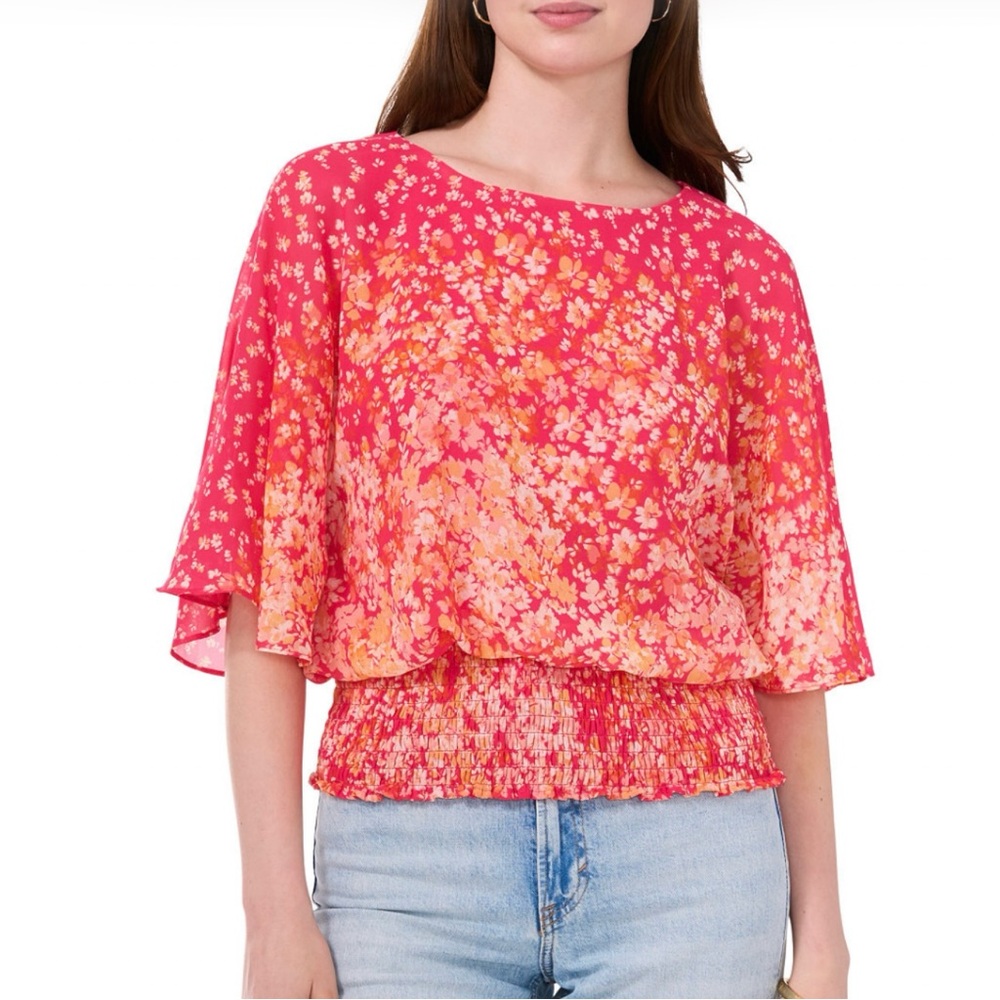 Sam & Jess Floral Pink Women's Top